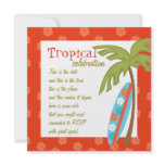 Hibiscus Surfboard invitations