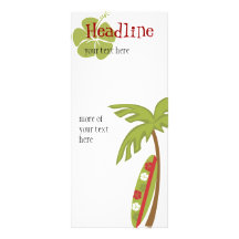 Hibiscus Surfboard Rack Cards