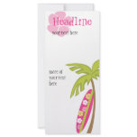 Hibiscus Surfboard Rack Card Template
