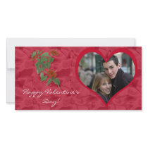 Hibiscus Valentine's Day Photo Card