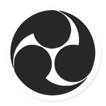 Hidari mitsudomoe, Japan Sticker