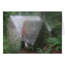 Hidden Forest Cabin Card