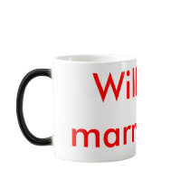 Hidden Marriage Proposal Coffee Mugs