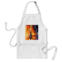 "Hide and Seek" Art Glass Watercolor Aprons