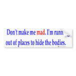 hide bodies bumper sticker