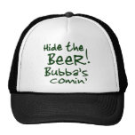 Hide the Beer Bubba's Comin' Caps Hats