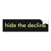 hide the decline bumper sticker