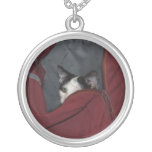 Hiding Kitten Necklace