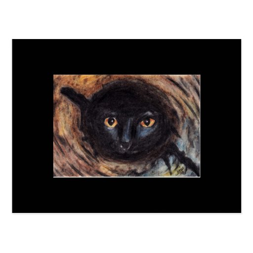 Hiding Place (cat) ACEO Art Trading Card Post Cards