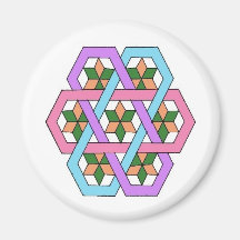 Hiding Stars Rangoli Magnet