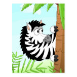 Hiding zebra post cards