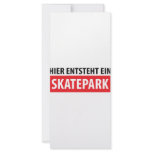 Hier entsteht ein Skatepark icon rack cards