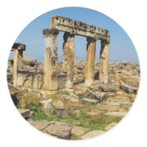 Hierapolis became a healing centre in Roman times Round Stickers