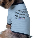 hierarchy dog shirt