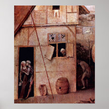 Hieronymus Bosch-The vagrants, detail Poster