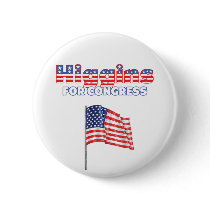 Higgins for Congress Patriotic American Flag Buttons