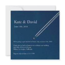 High Altitude Aeroplane Destination Wedding Custom Custom Announcements