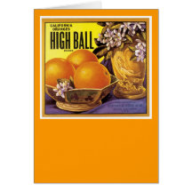 High Ball California Oranges Cards