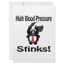 High Blood Pressure Stinks Skunk Awareness Design Announcement