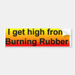 high burning rubber bumper stickers