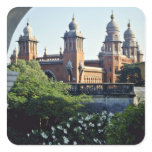 High Court, Madras, Tamilnadu flowers Square Stickers
