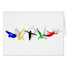 High Divers High Diving Springboard Platform sport Card