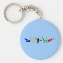 High Divers High Diving Springboard Platform sport Keychain