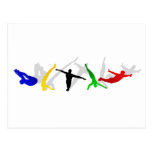 High Divers High Diving Springboard Platform sport Postcard