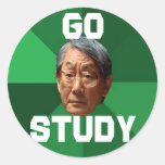 High Expectations Asian Father - customizable Round Sticker