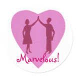 High Five male and female, Marvellous stickers