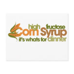 High Fructose Corn Syrup Postcard