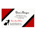 HIGH HEEL - PUMP IT UP CHERRY RED BUSINESS CARD business cards