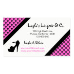 HIGH HEEL - PUMP IT UP SASSY PINK BUSINESS CARD