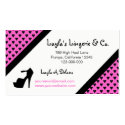HIGH HEEL - PUMP IT UP SASSY PINK BUSINESS CARD business cards