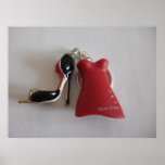 High Heel shoe and Red Dress posters