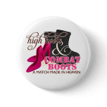 High Heels and Combat Boots (Black) buttons