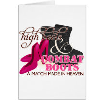 High Heels and Combat Boots (Black) Cards