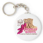 High Heels and Combat Boots (Desert) keychains