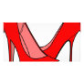 High heels personalized photo card