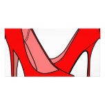 High heels photo cards