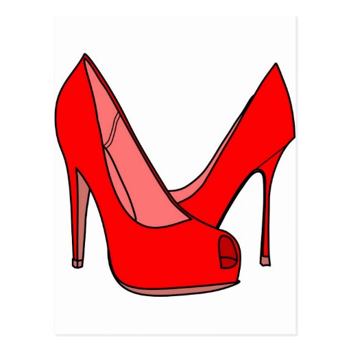 High heels postcards