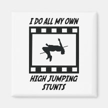 High Jumping Stunts Refrigerator Magnets