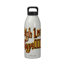 High Level Guys gold Vintage new year Reusable Water Bottles