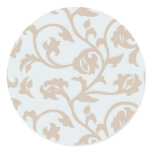 HIGH LIFE scroll Powder Blue and Tan Letter Seals/ stickers