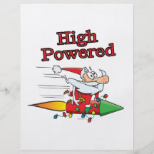 high powered rocket santa toon flyer