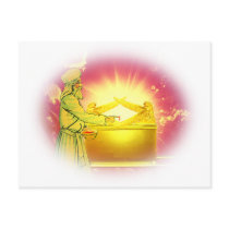 High Priest Applying Blood Post Card