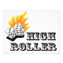high roller custom invitation
