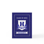 High School Graduation Invitation - Blue cards