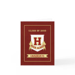 High School Graduation Invitation - Red cards