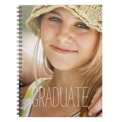 High School Graduation Modern Photo 2014 Graduate Spiral Notebooks - high_school_graduation_modern_photo_2014_graduate_spiral_notebooks-r4df5b26051304943944e5f0342c98c85_ambg4_8byvr_512